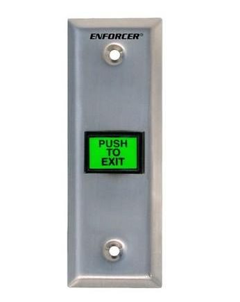 Seco-Larm SD-7103GC-PTQ Illuminated Green, Momentary Pushbutton, Built-In Timer
