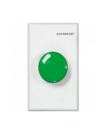Seco-Larm SD-7217GWQ Request-To-Exit Plate – Mushroom-Cap Pushbutton With White Plate