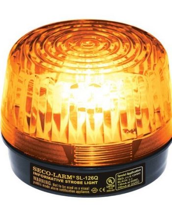 Seco-Larm SL-126-A24Q-A 6~24 VDC (2-wire connection) Strobe Light, Amber lens