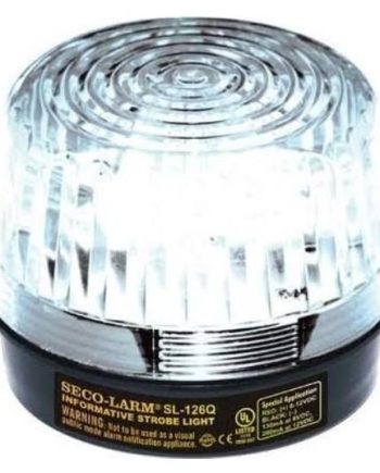 Seco-Larm SL-126-A24Q-C 6~24 VDC (2-wire connection) Strobe Light, Clear lens