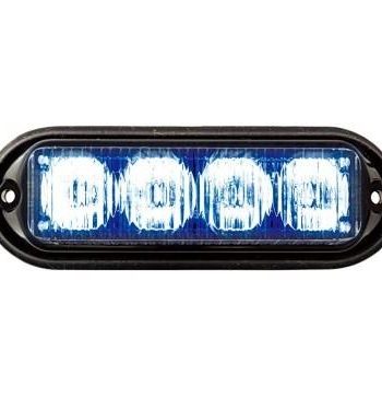 Seco-Larm SL-1311-MA-B 12VDC High-Intensity LED Strobe Light, Blue LEDs