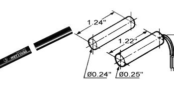 Seco-Larm SM-206Q-BR Magnetic Contacts, Self-Stick, 1/4″ Recessed & Door Plugs