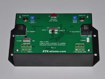 ETS SMA1-LPEA Ethernet powered I/P PoE camera /microphone/speaker interface box
