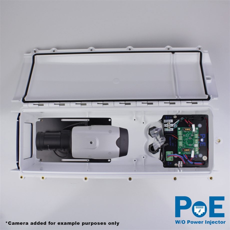 Dotworkz ST-HB-POE-W/O S-Type Heater Blower Static Camera Enclosure IP66 with PoE and No Power Injector