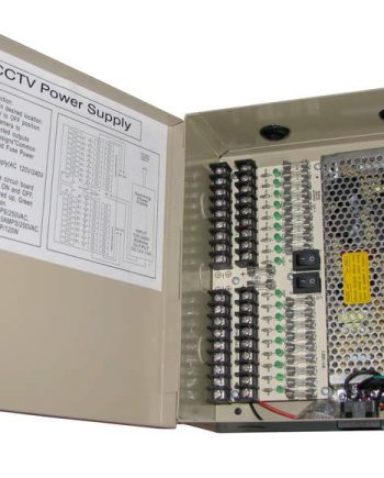 SecurityTronix ST-PBX18DC12V10A Camera Power Supply, 18 Outputs, 12VDC, 10A