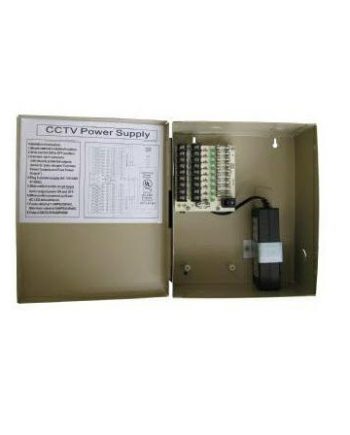 SecurityTronix ST-PBX9DC12V5A Camera Power Supply, 9 Outputs, 12VDC, 5A