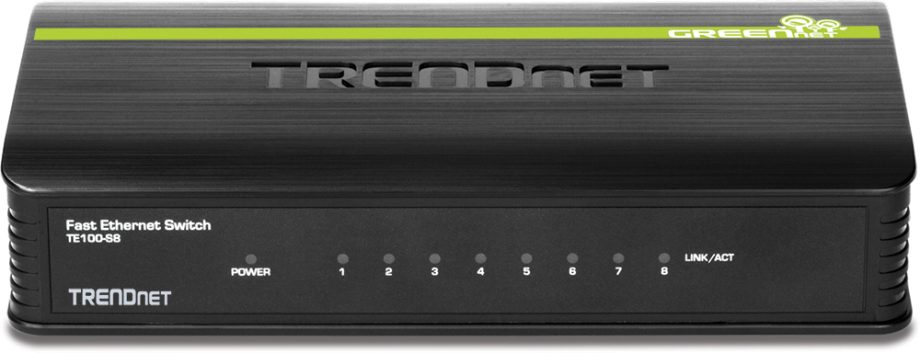 TRENDnet TE100-S8 8-Port 10/100 Mbps GREENnet Switch