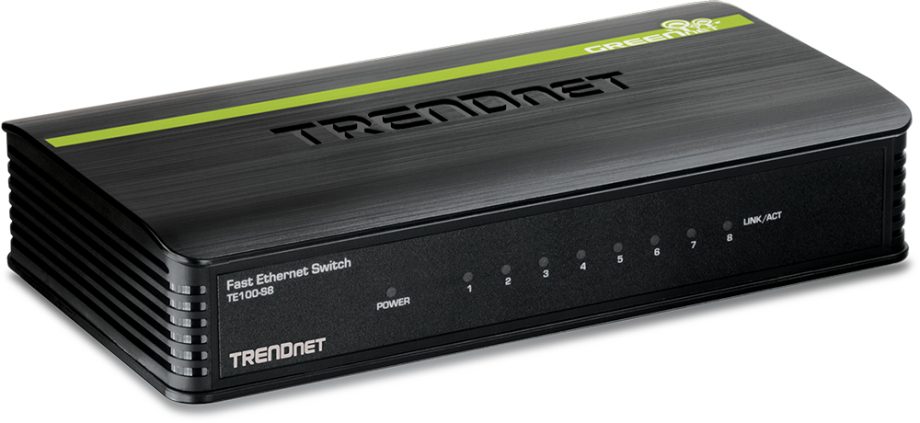 TRENDnet TE100-S8 8-Port 10/100 Mbps GREENnet Switch