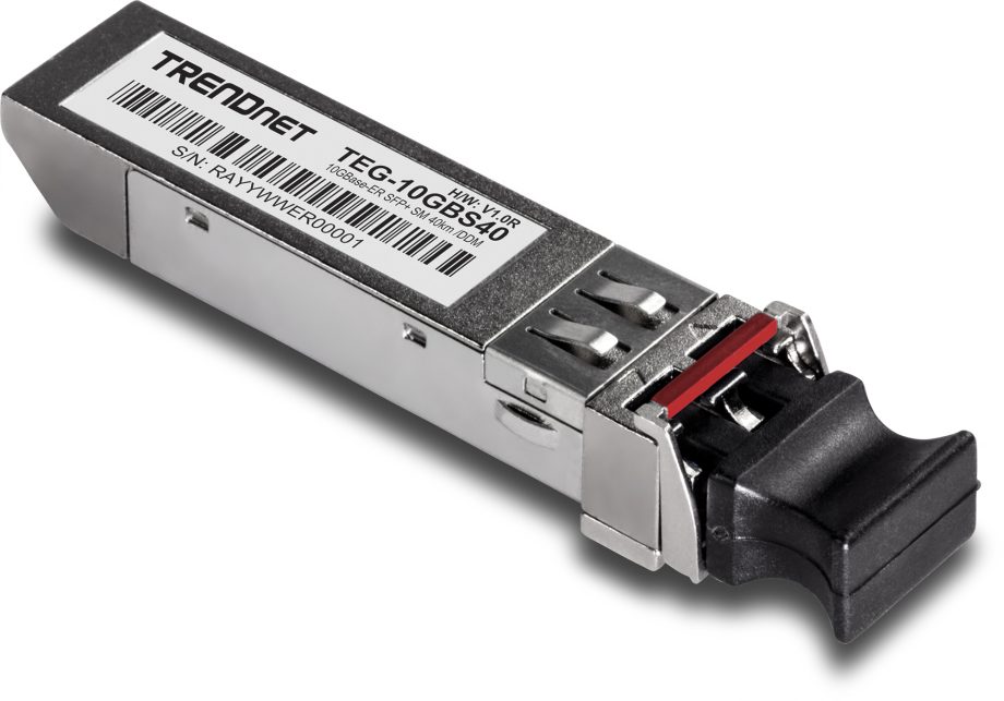TRENDnet TEG-10GBS40 SFP+ Single Mode LC Module (40KM with DDM)