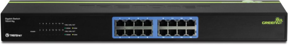 TRENDnet TEG-S16g 16-Port Gigabit GREENnet Switch, Rack Mount