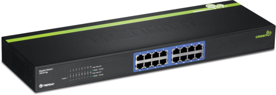 TRENDnet TEG-S16g 16-Port Gigabit GREENnet Switch, Rack Mount