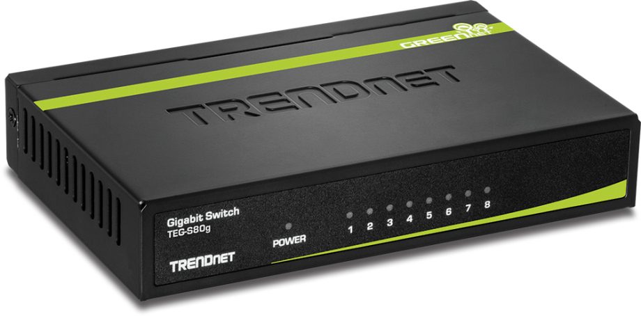 TRENDnet TEG-S80g 8-Port Gigabit GREENnet Switch (Metal)