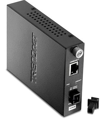 TRENDnet TFC-1000S40D3 Intelligent 1000Base-T to 1000Base-LX Dual Wavelength Single Mode SC Fiber