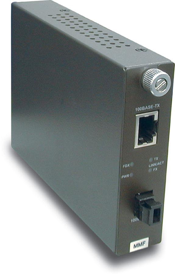 TRENDnet TFC-110MM 10/100Base-TX to 100Base-FX Multi-Mode Fiber Converter with MT-RJ Connector