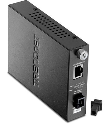 TRENDnet TFC-110S20D3 100Base-TX to 100Base-FX Dual Wavelength Single Mode SC Fiber Converter TX1310