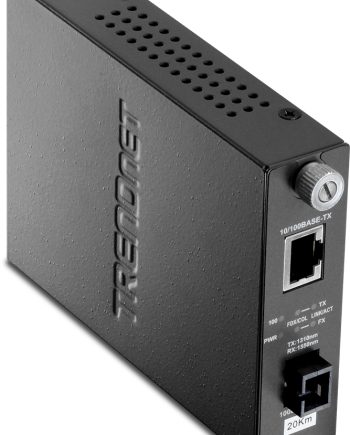 TRENDnet TFC-110S20D3i Intelligent 100Base-TX to 100Base-FX Dual Wavelength Single Mode SC Fiber Converter