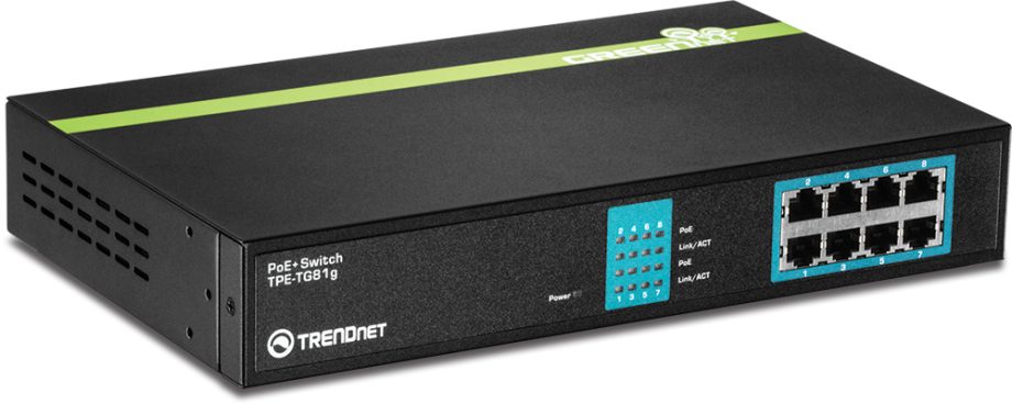 TRENDnet TPE-TG81g 8-Port Gigabit GREENnet PoE+ Switch