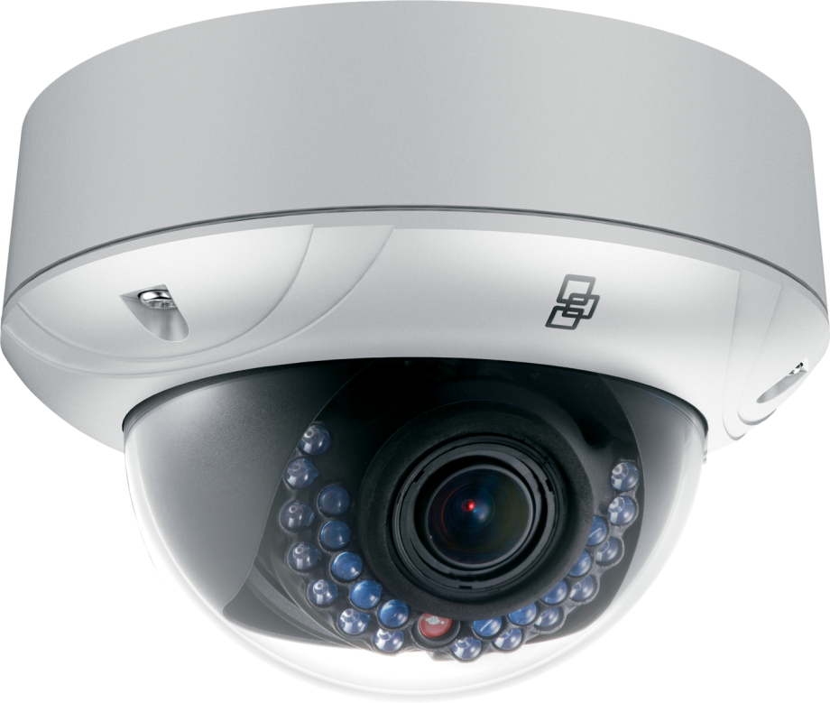 GE Security Interlogix TVD-1201 1.3 Megapixel TruVusion IP Mini Outdoor Dome Camera, 2.8~12mm Lens