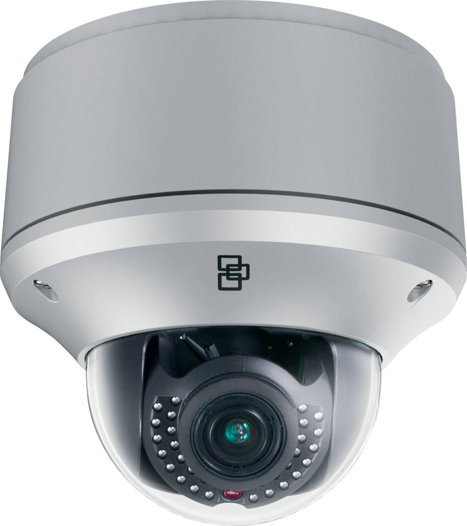 GE Security Interlogix TVD-1203 TruVusion IP Outdoor Dome Camera, 2.8~12mm Lens, IP66, Ik10