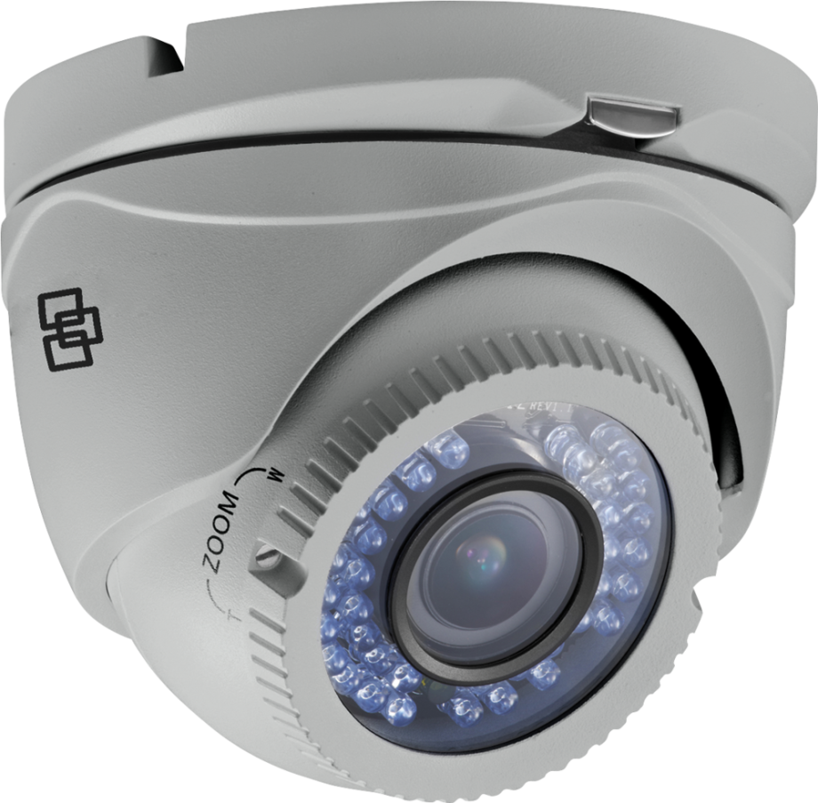 GE Security Interlogix TVT-4202 720TVL TruVision Turret Camera, 2.8-12mm VF Lens, 40m IR, IP66, NTSC