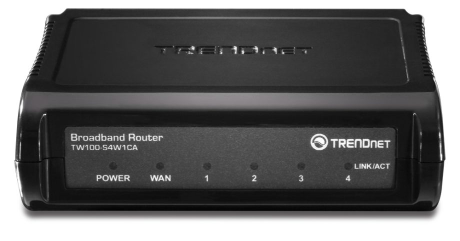 TRENDnet TW100-S4W1CA 4-Port Broadband Router