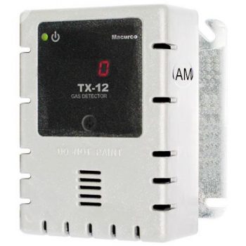 Macurco TX-12-AM WHITE Ammonia NH3 Fixed Gas Detector Controller Transducer, White Housing