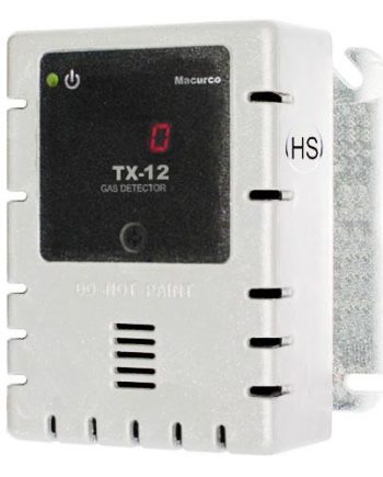 Macurco TX-12-HS WHITE Hydrogen Sulfide H2S Fixed Gas Detector Controller Transducer, White Housing