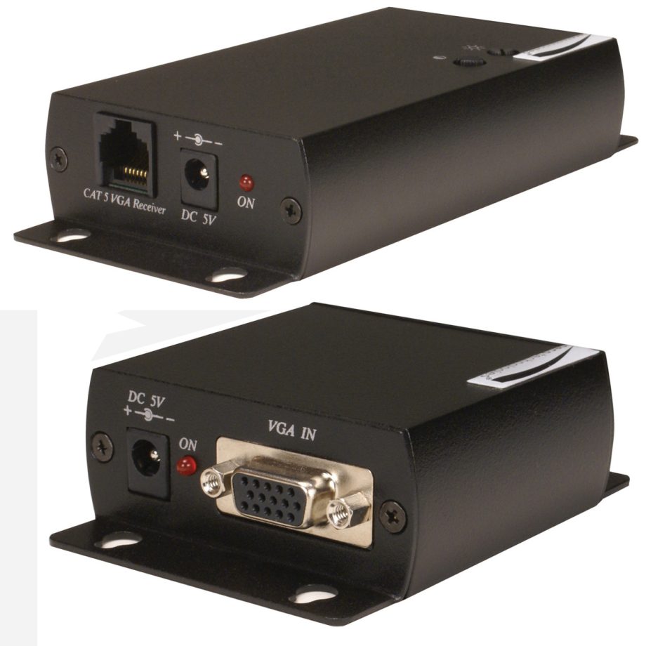 Speco VGADISTK2 VGA Monitor Dist Amp, 1 Input to 2 Outputs Over CAT5E