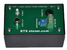 ETS VNF-1 Single Channel Voice Band Notch Filter, Interface