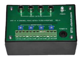 ETS VNF-4 Four Channel Voice Band Notch Filter Interface