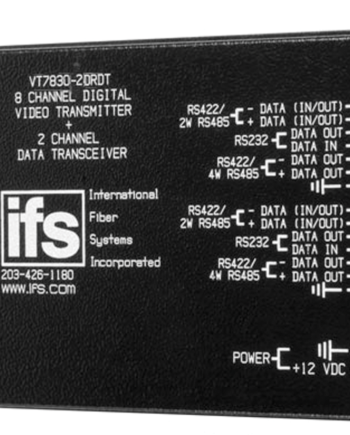 GE Security Interlogix VR7820-2DRDT-R3 8-Channel Video Receiver Multimode 1 Fiber, Rack Mount