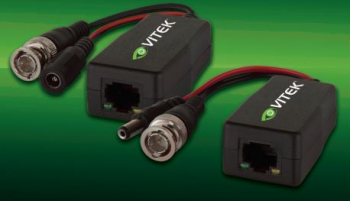 Vitek VT-TR4VPK Video & Power Balun Transmitter/Receiver