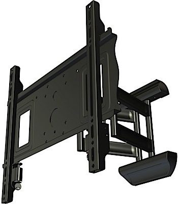 Crimson A50HL Hospitality Articulating Wall Mount with Integrated Security, Black