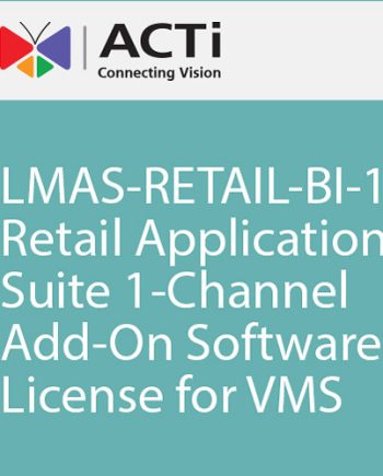 ACTi LMAS-Retail-BI-13 Single Channel Software-Based Retail Application
