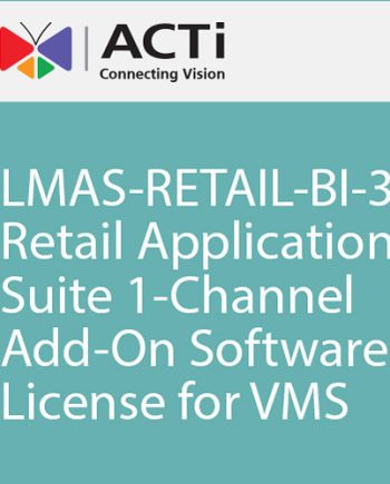 ACTi LMAS-Retail-BI-3 Single Channel Software-Based Retail Application