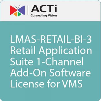 ACTi LMAS-Retail-BI-6 Single Channel Software-Based Retail Application