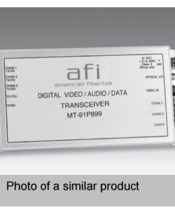 American Fibertek RR-91P889C 10 Bit Video 2 Audio & Contact Rack Card Rx 1310 / 1550nm 12dB 4Km Multi-mode 1 Fiber