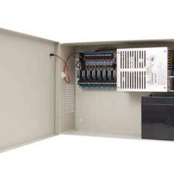 Securitron AQU126-8C8R 6 Amp, 12 VDC Power Supply with Enclosure, 8 PTC Outputs, 8 Relays, Fire Trigger