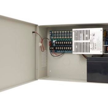 Securitron AQU126-8F 6 Amp, 12 VDC Power Supply with Enclosure, 8 Fused Outputs