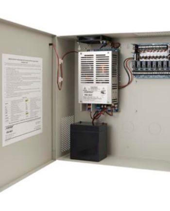 Securitron AQU128-8C8R 8 Amp, 12 VDC Power Supply with Enclosure, 8 PTC Outputs, 8 Relays, Fire Trigger