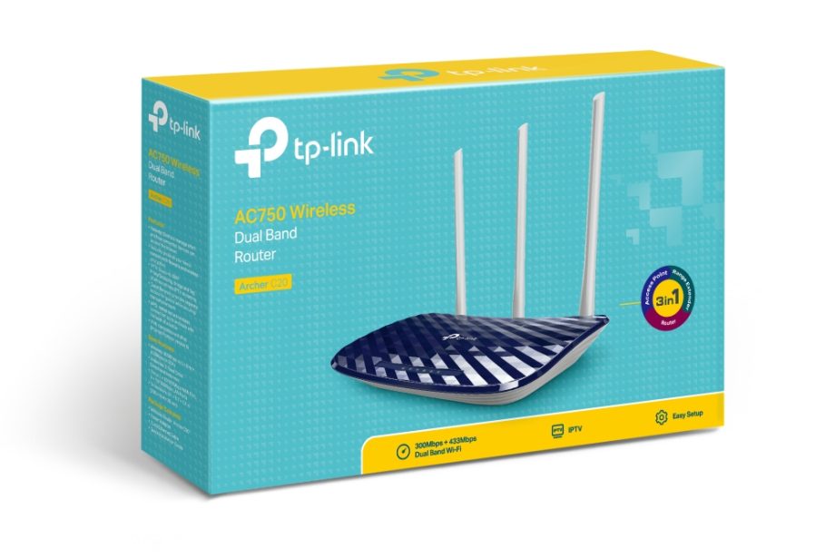 TP-Link Archer-C20 AC750 Wireless Dual Band Router