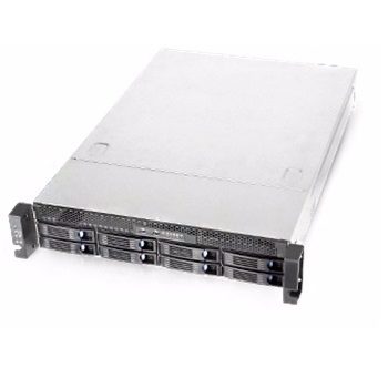 Everfocus Ares64XU-16T 64 Channels 2U Rack Mount Network Video Recorder with 8HDD Bays, 16TB