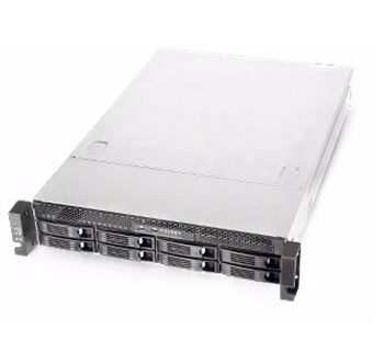 Everfocus Ares64XU-20T 64 Channels 2U Rack Mount Network Video Recorder with 8HDD Bays, 20TB