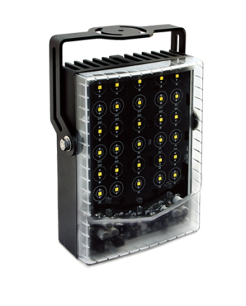AXTON AT-56W-S.56WS2190 56W, Blaze Series Illuminator, Day/Night Sensor, I/O Ports, 24-36VDC or 24VAC Input, White, 90°