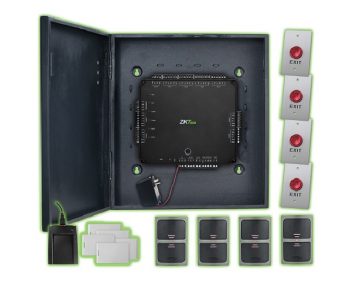 ZKAccess Atlas400-4-Door-Kit 4 Door Panel, 4 PCS KR500E, 1 PC CR10E, 4 PCS PTE-1, 50 PCS Proxy-Card-Thick