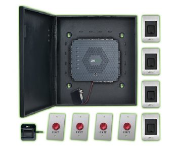 ZKAccess Atlas460-4-Door-Kit 4 Door Panel, 4 PCS FR1500-A-ID, 1 PC SLK-20R, 4 PCS PTE-1