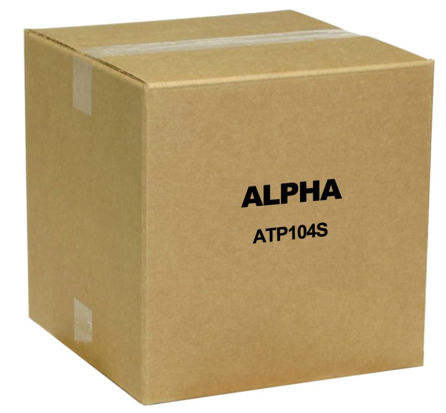 Alpha ATP104S Alphatouch Plate, 4 Gang, Stainless Steel