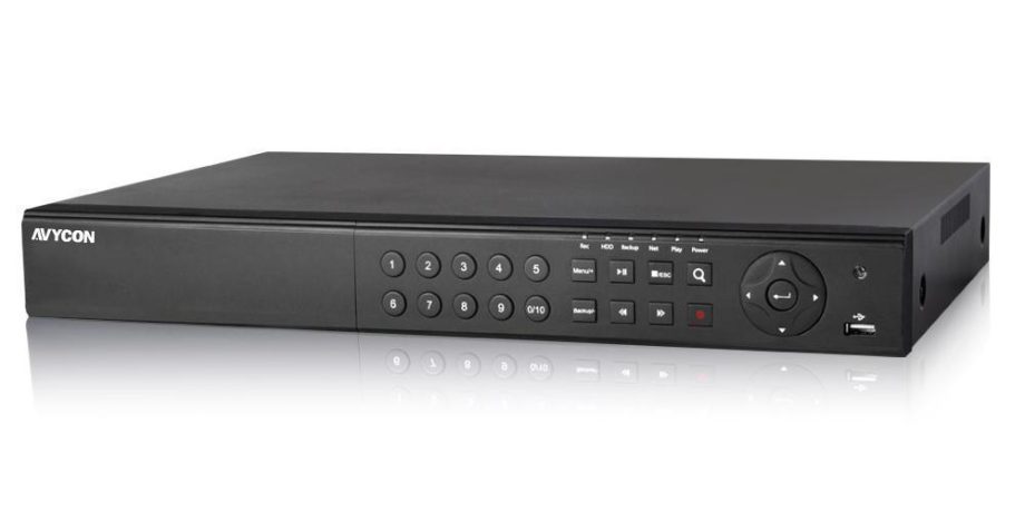 Avycon AVR-T916A-4T 16 Channel HD-TVI/AHD QUADBRID Digital Video Recorder, 4TB HDD