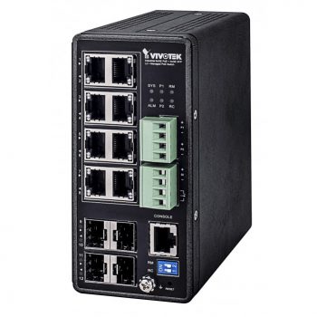 Vivotek AW-IHT-1271 12 Ports Industrial VivoCam L2+ Managed PoE Switch
