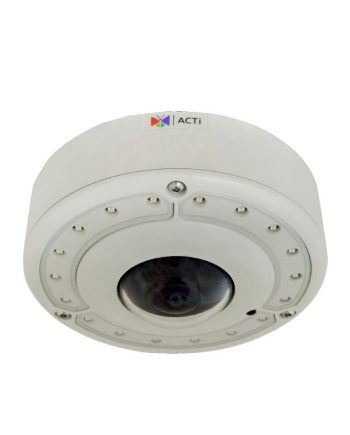 ACTi B76 12 Megapixel 4K Video Analytics Outdoor Dome Camera Hemispheric with D/N, 1.3mm Lens